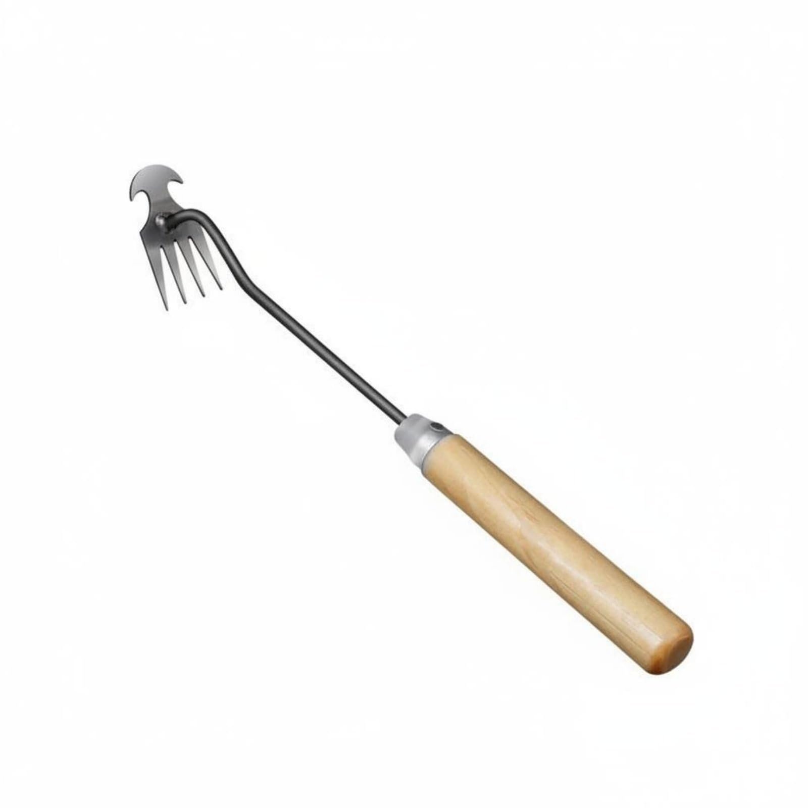 ® Weeding Rake Hoe Multi-Functional Manual Unwanted Plants Remover Garden Root Puller Sturdy Duty Crevice Tool Stainless, 1 Pc, Half-Round | Hoes & Cultivators Tools Equipment Gardening