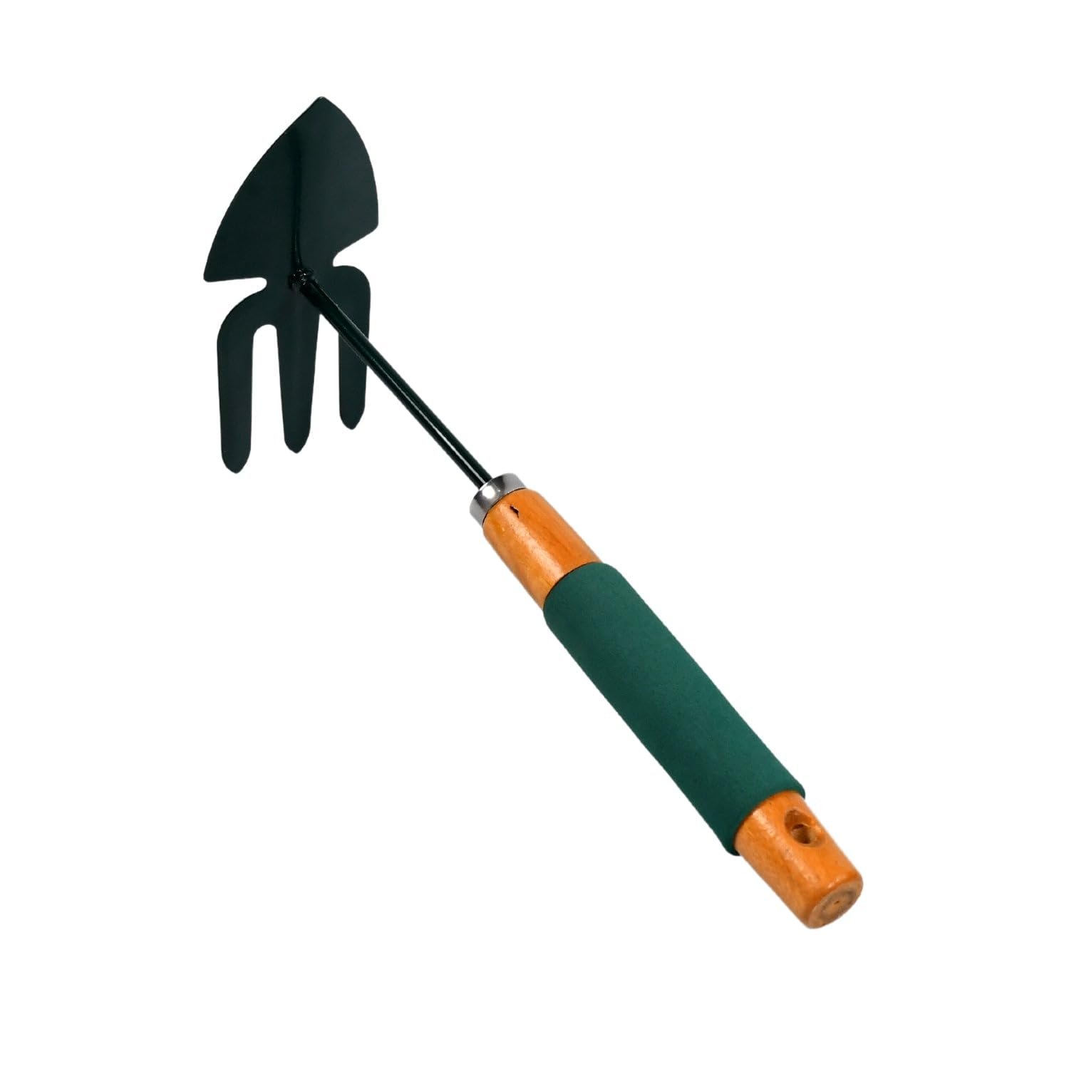 Double Hand Hoe Gardening Tool with Wooden Handle 2 in 1 Hand Hoe for Precise Cultivation Garden Tool - Image 3