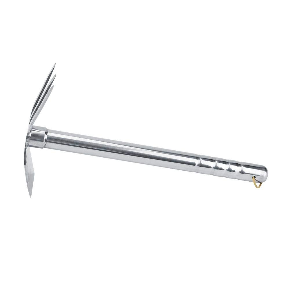 Cultivator Garden Tool, Garden Cultivator Steel Mini Rake with Rubber Handle - Image 8
