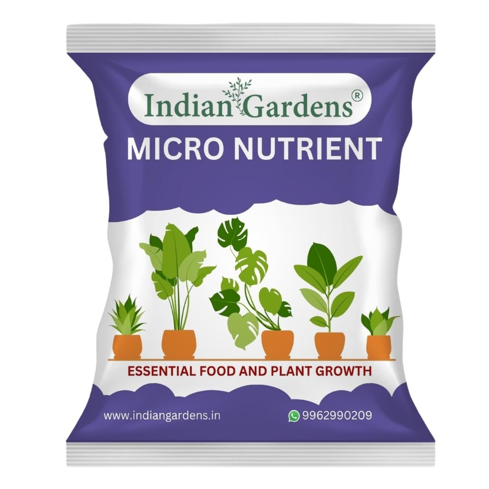 Indian Gardens - Micro Nutrient Fertilizer | Soil Applicant | Premium Essential Plant Food | Home Gardens for All Plants - 400 Grams