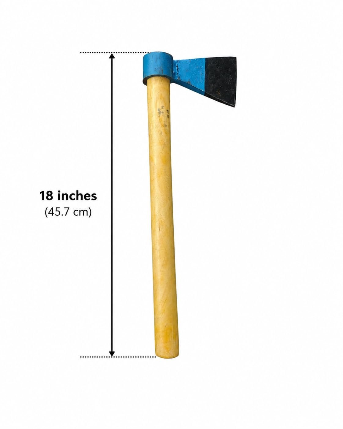 KK Store Heavy-Duty Hand Hoe Forged Steel Blade Wooden Handle 18in - Image 2