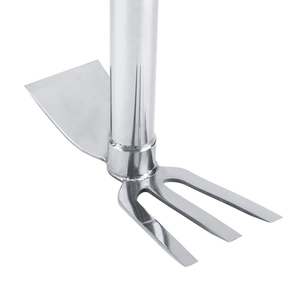 Cultivator Garden Tool, Garden Cultivator Steel Mini Rake with Rubber Handle - Image 9