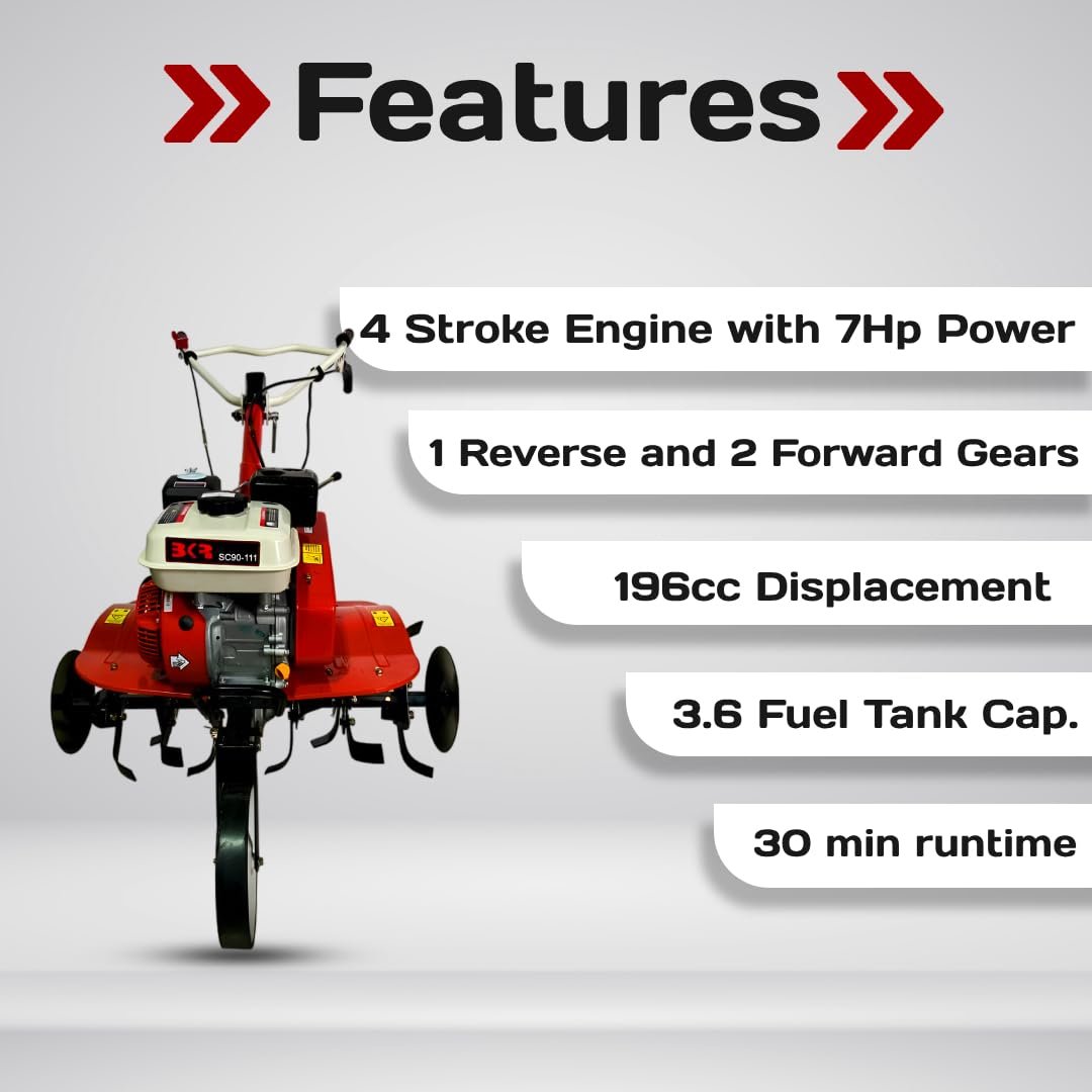 ® Inter-Cultivator with 4 Stroke 7.0 HP Engine SC90-111 - Image 3