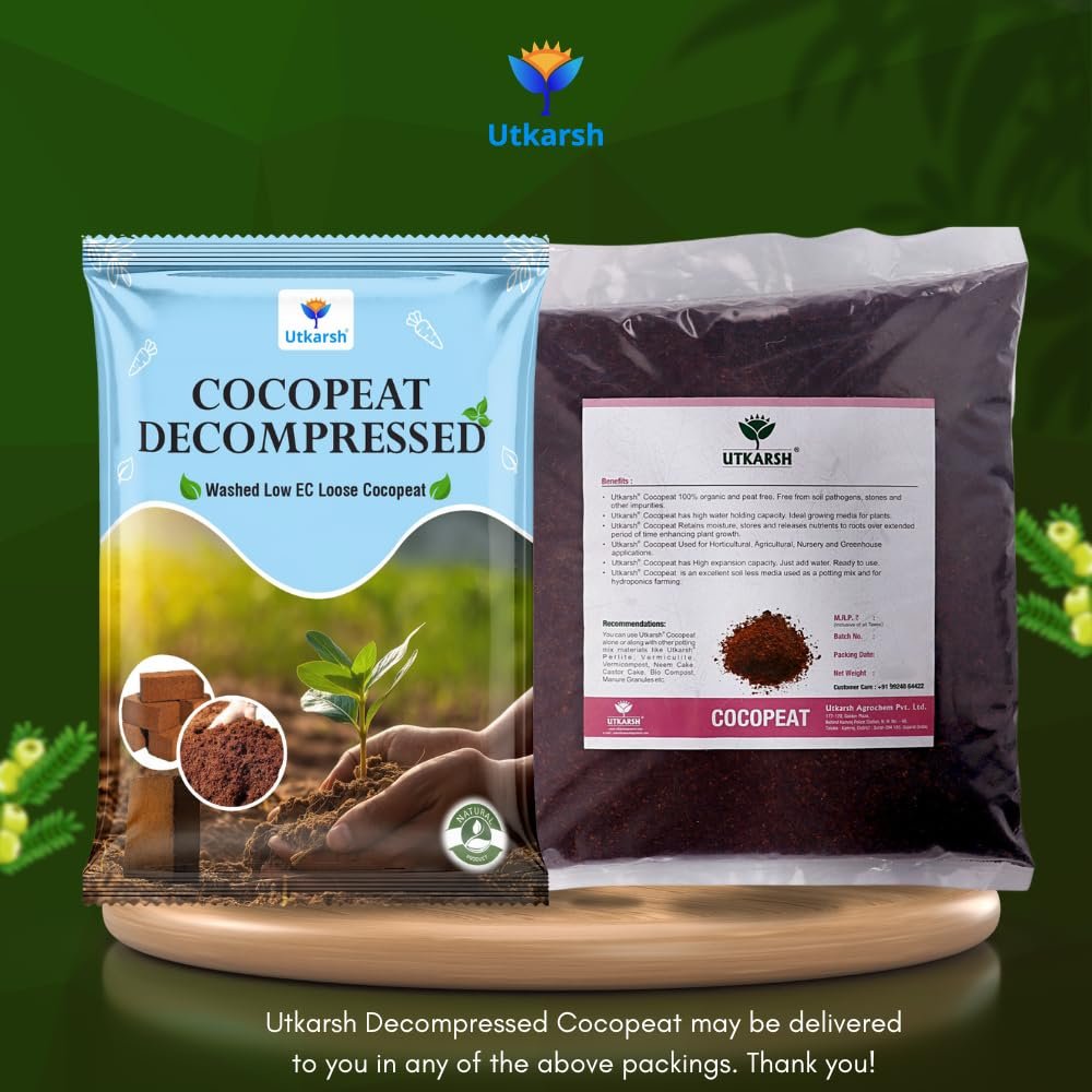 Decompressed Cocopeat Powder – 5 Kg, Ready-to-Use Kerala's Coconut Husk Fibre for Home Garden & Potted Plants, Coconut Coir for Potting Soil Mix, 100% Natural Soil Conditioner, High Water Retention - Image 9