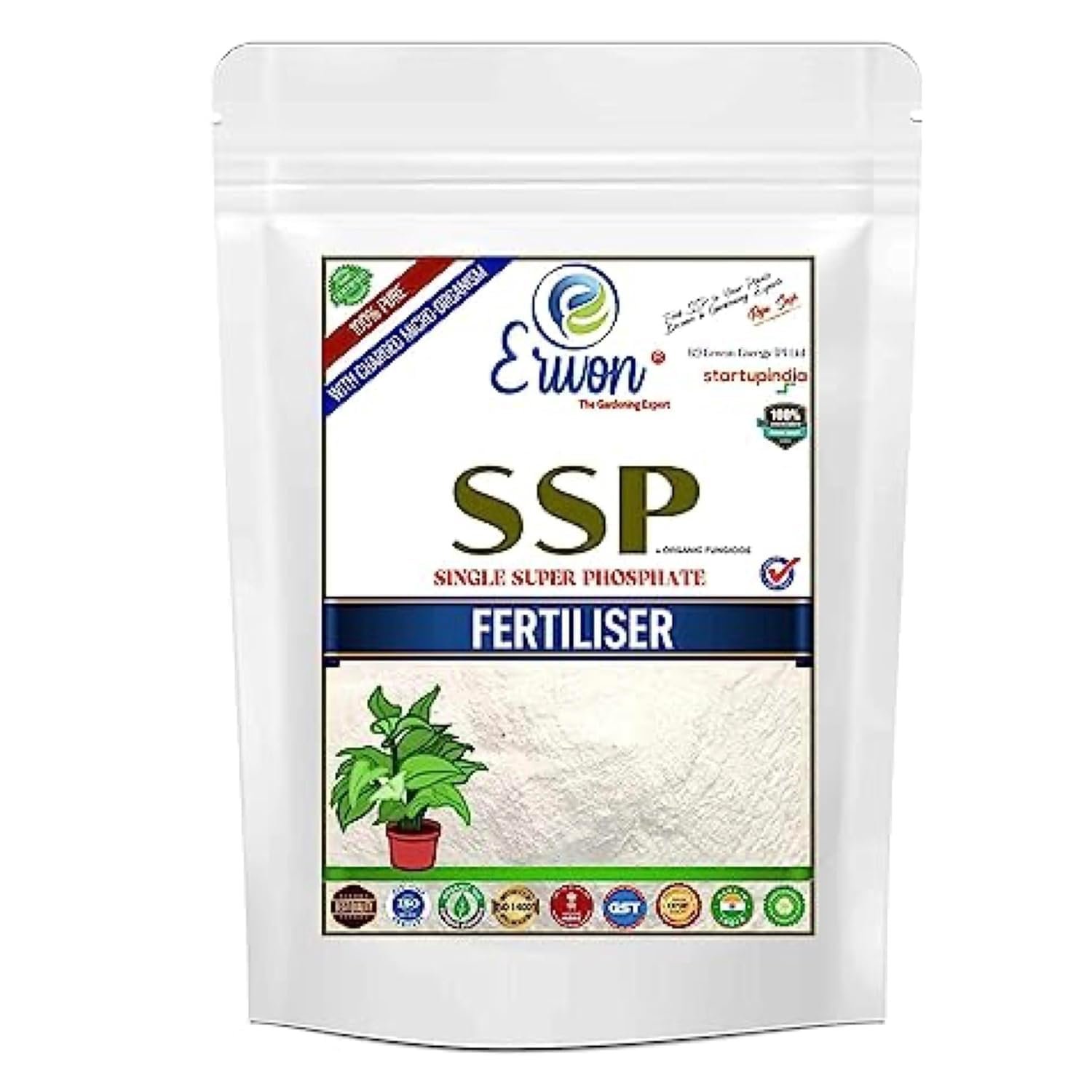 Single Super Phosphate Fertilizer, Pure, Premium Powerful Fertilizer For Overall Growth Of Plants (400 Gm), Powder