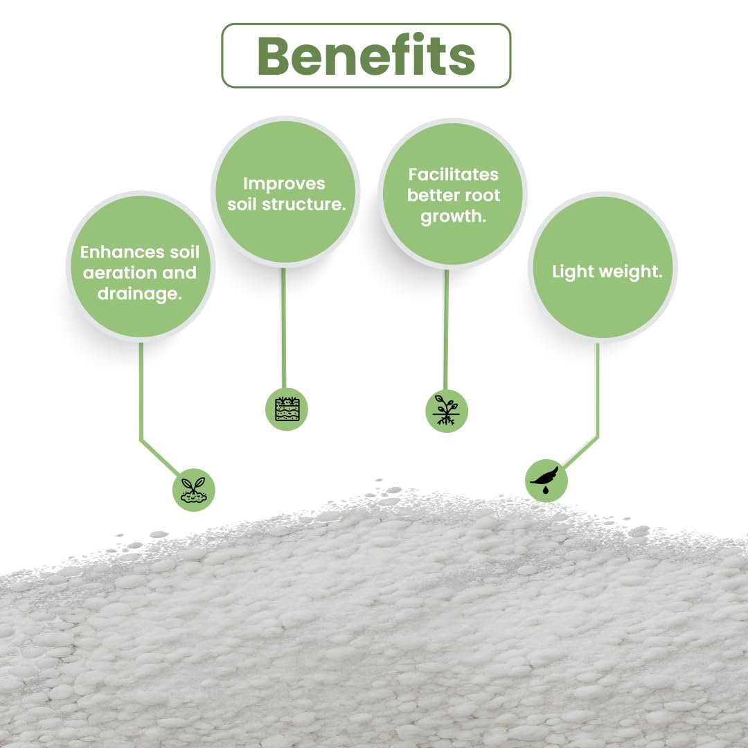 IFFCO Urban Gardens - Perlite 1.5 kg – Enhance Drainage & Aeration – Used for Plants, Hydroponics, Succulents, Seed Germination, and in Potting Mix - Image 3