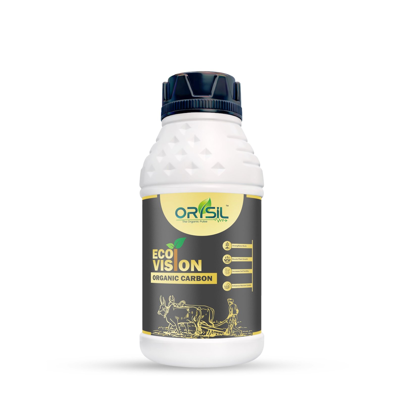 Eco Vision Organic Carbon Liquid Fertilizer (C-35%) | Soil Conditioner & Plant Growth Booster | Improves Soil Fertility, Root Development & Nutrient Absorption | For Soil Application
