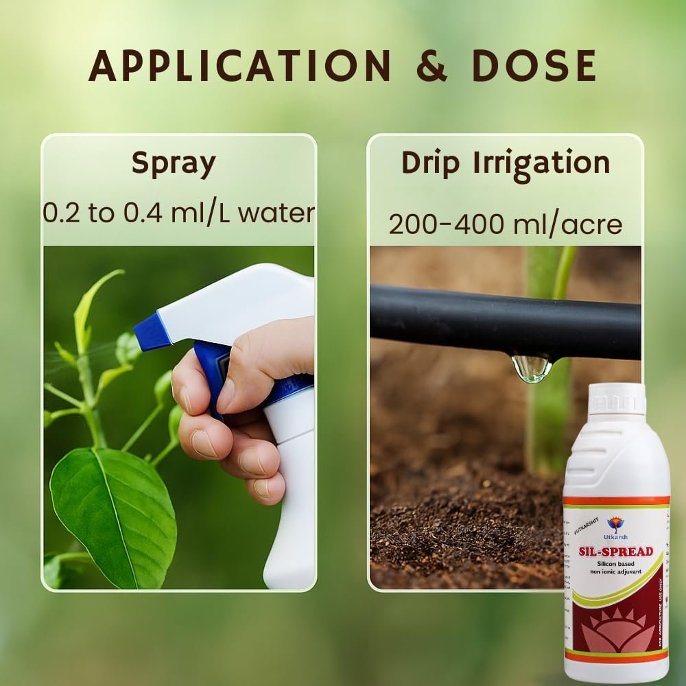 SIL-Spread | Silicon Based Non Ionic Adjuvant, Sticker, Activator, Spreader | Set of 2 of 5 Litre; 10 Litre - Image 5