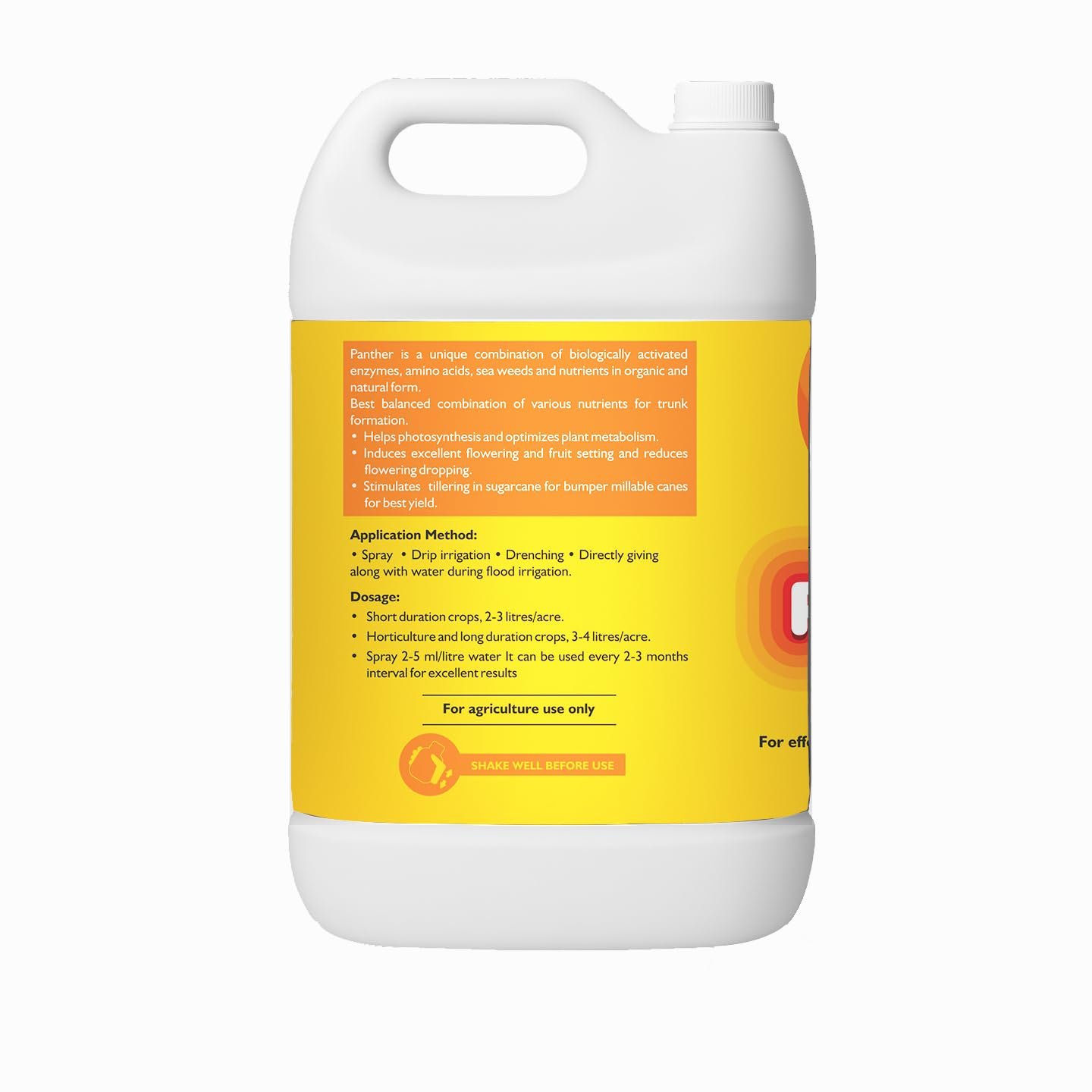 Panther (Activated Biological Formulation for Effective Flowering & Plant Growth), Biostimulant (5 Liter; Pack of 1) - Image 8