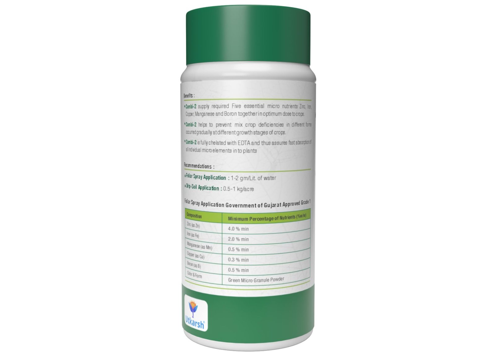 Utkarsh Combi-2 (EDTA Chelated Fertilizers, Mix Micronutrient) Prevents Mix Crop Deficiencies, Keeps Plants/Home Garden Healthy, Improves Crop Yield & Quality (500 gm; Pack of 1) - Image 8
