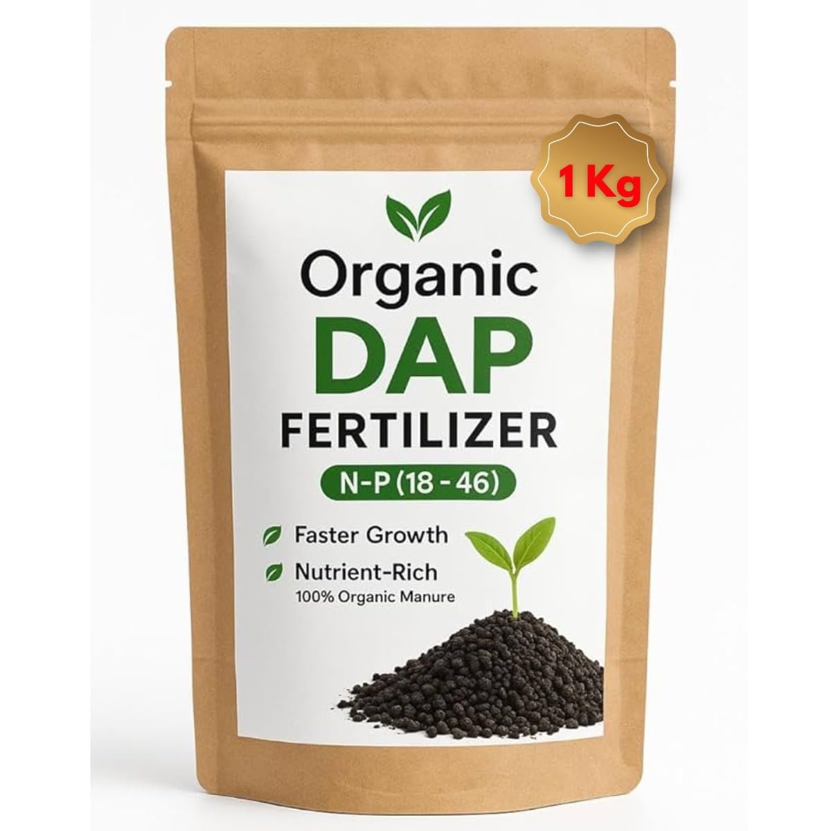 Ugaodhara Organic DAP Fertilizer, Water Soluble Soil Conditioner for Gardening, 1 kg - Image 2
