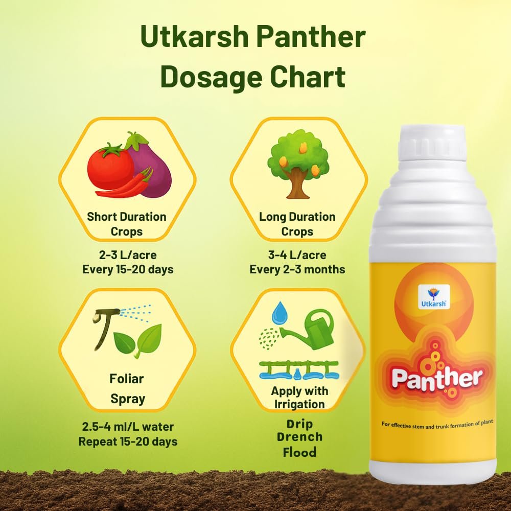 Panther (Activated Biological Formulation for Effective Flowering & Plant Growth), Biostimulant (5 Liter; Pack of 1) - Image 6