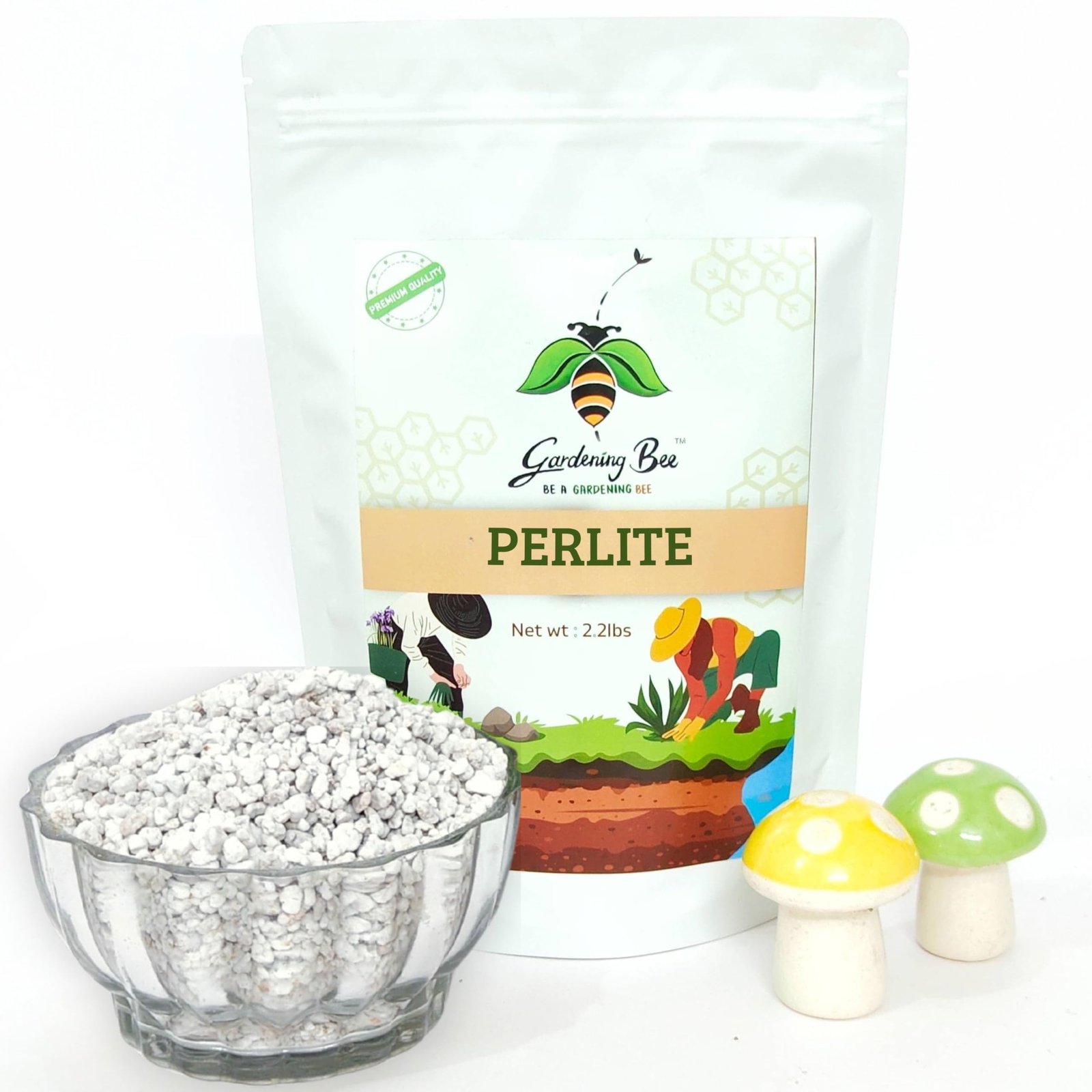 Gardening Bee Perlite for Plants (1KG), Hydroponics & Horticulture Terrace Gardening, Essential Soil Conditioner, for Indoor, Outdoor Plants (1 Kilogram)