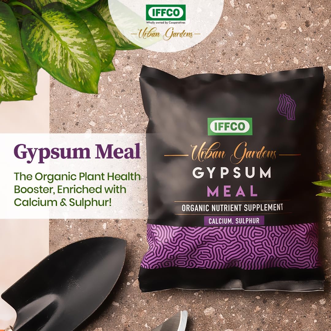 IFFCO Urban Gardens - Gypsum Meal - 9Kg - Organic Calcium Sulphate Fertilizer & Soil Conditioner for Lawns, Plants and Home Garden - Plant Nutrient Supplement in Slow-Release Powder - Image 2