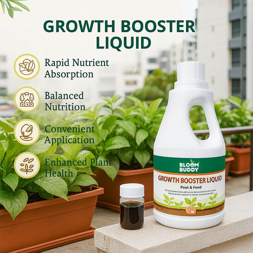 Bloom Buddy Growth Booster Liquid – Pour & Feed™ | 1L Nutrient-Rich Plant Tonic for Faster Growth, Strong Roots & Vibrant Greenery | For All Indoor & Outdoor Plants - Image 2