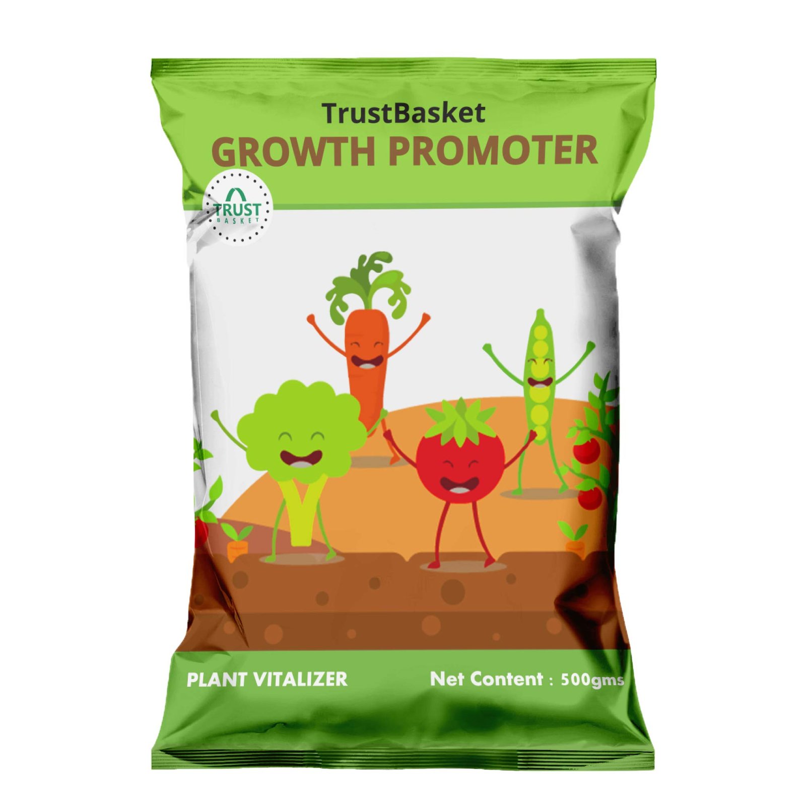 TrustBasket Plant growth promoter for gardening (Set of 1) 500 grams | Enhances growth and development of plants | useful for Indoor and outdoor plants | Contains essential Macro and Micro Nutrients