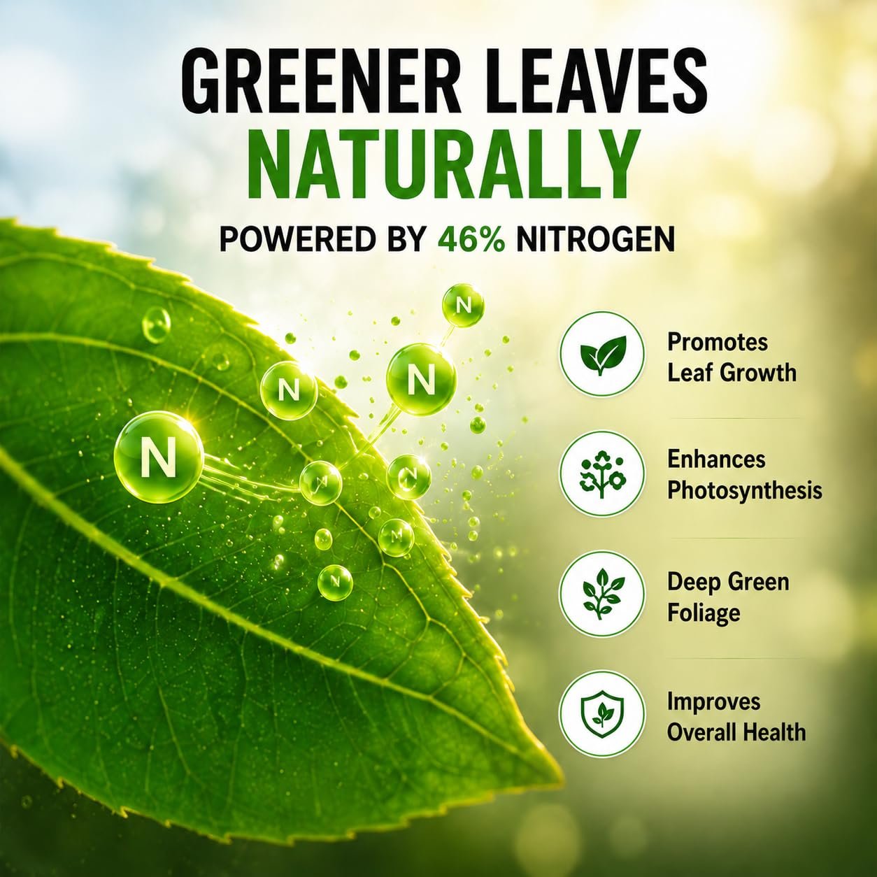 Urea Fertilizer for plants Water Soluble Neem Coated Soil for Vegetables, Flowers, Fruits Plants, Maximum Production, Ideal for Home, Terrace, and Outdoor Gardens 900 G - Image 5
