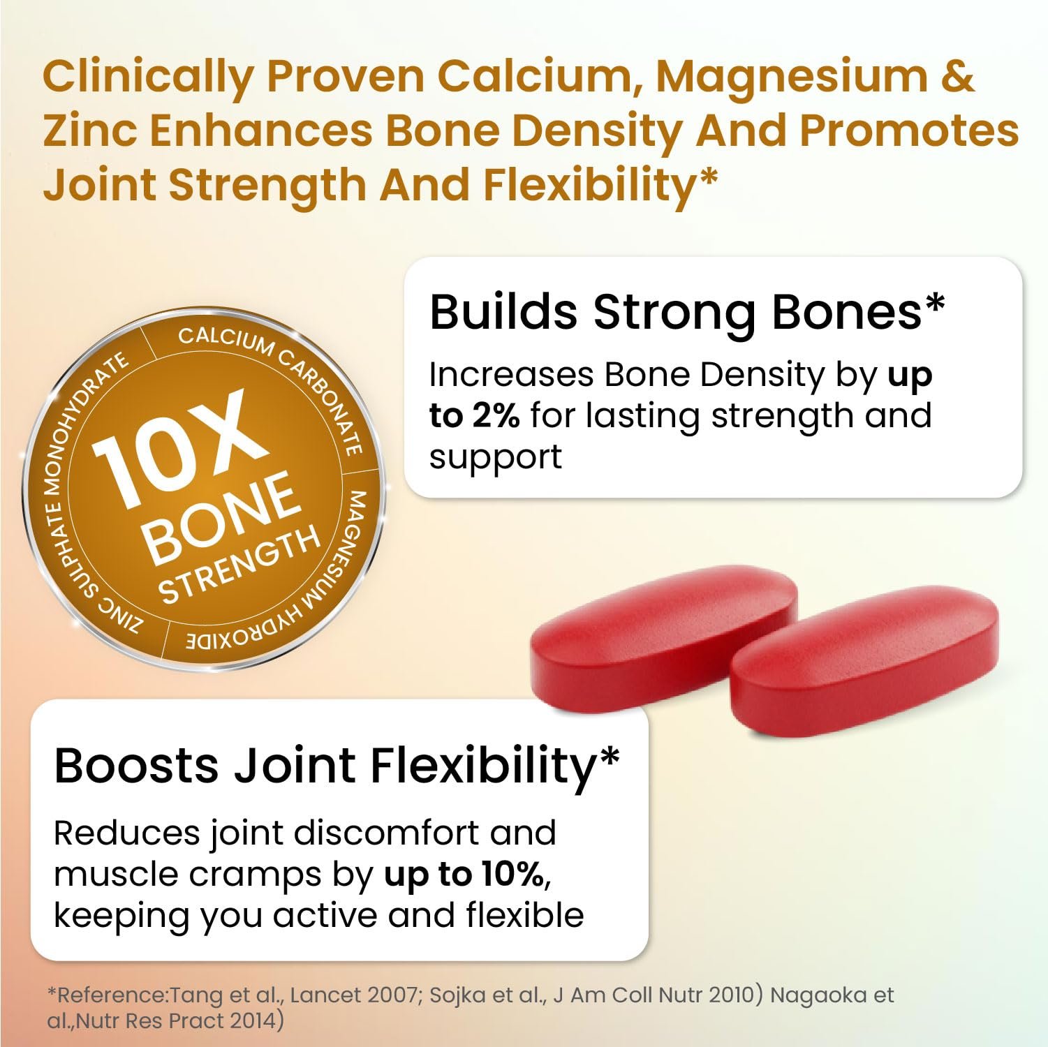 Vlado's Himalayan Organics Calcium Magnesium Zinc Vitamin D3, B12 & K- 120 Vegetarian Tablets I Supplement For Women And Men, For Bone Health & Joint Support - Image 3