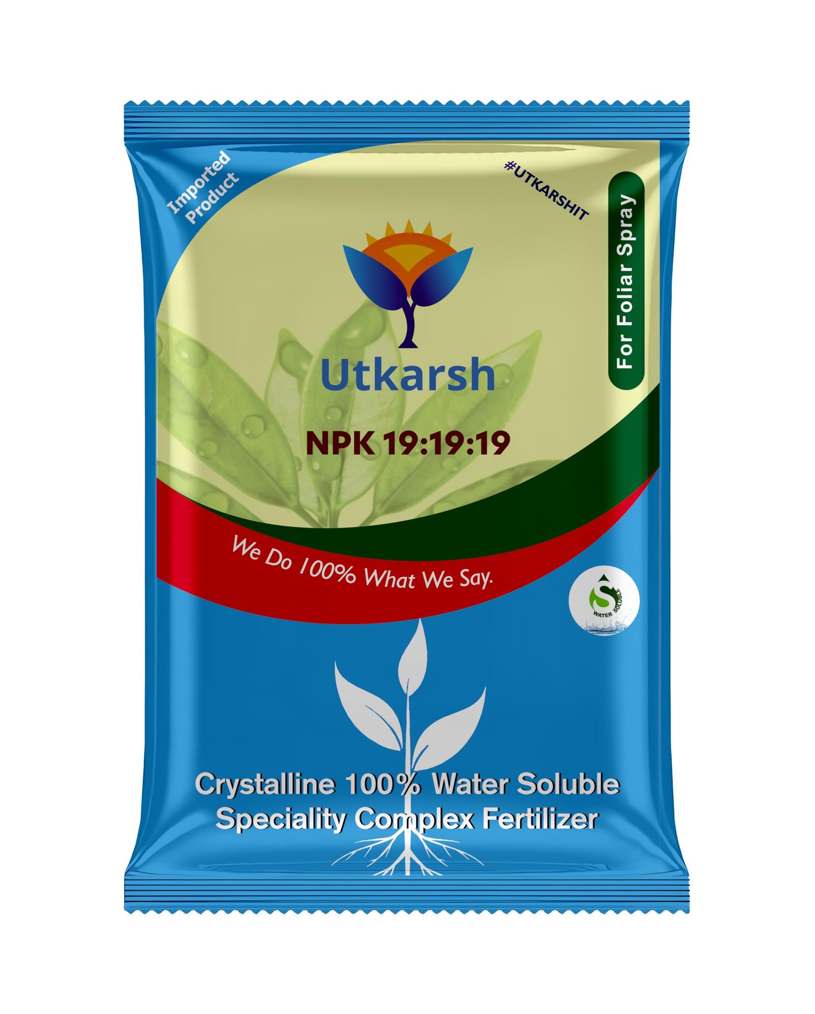 NPK 19 19 19 Fertilizer for Plants Growth | 100% Water Soluble | Complete Plant Food for Home Garden, Boosts Plant Health and Flowering (250 gm; Pack of 1)