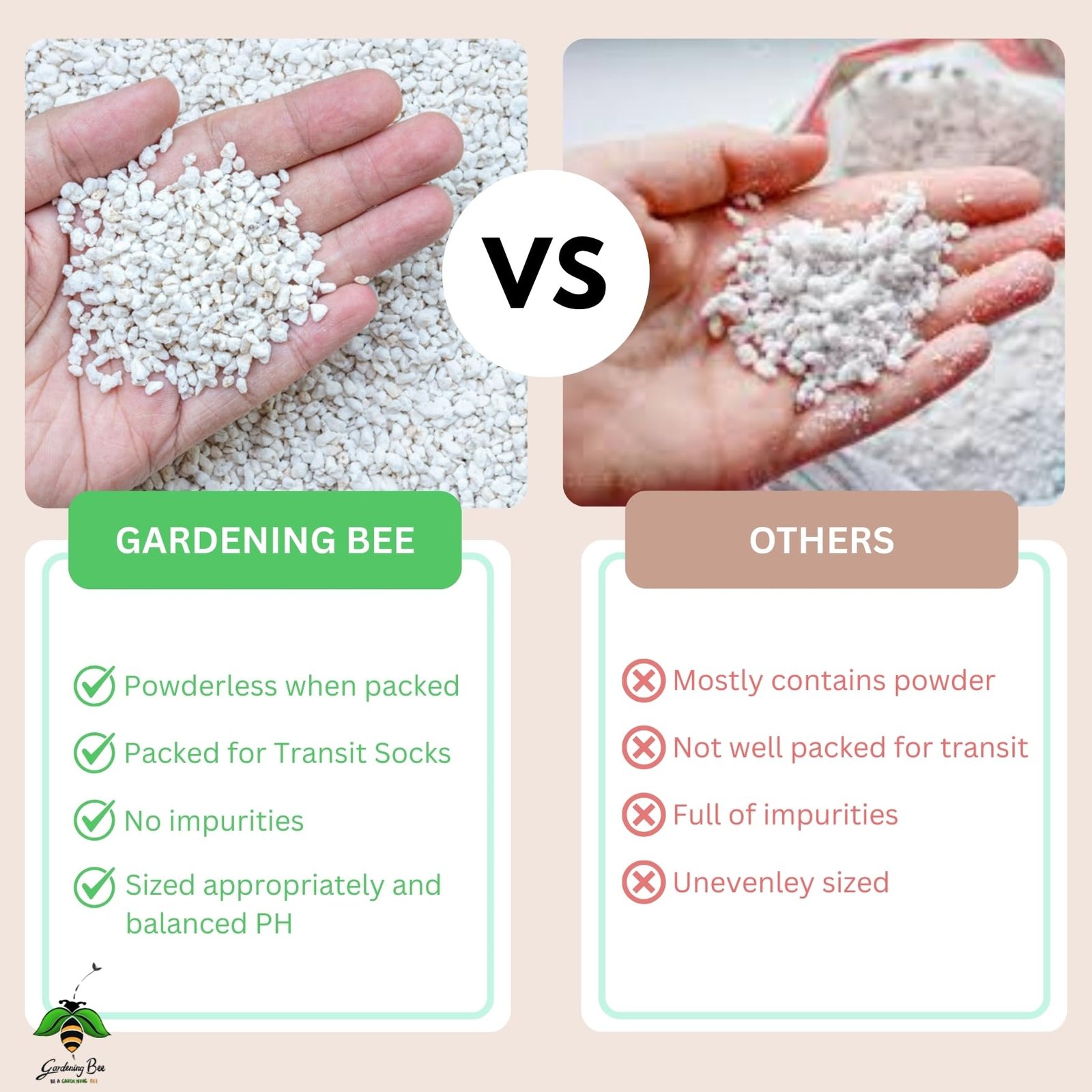 Gardening Bee Perlite for Plants (1KG), Hydroponics & Horticulture Terrace Gardening, Essential Soil Conditioner, for Indoor, Outdoor Plants (1 Kilogram) - Image 4
