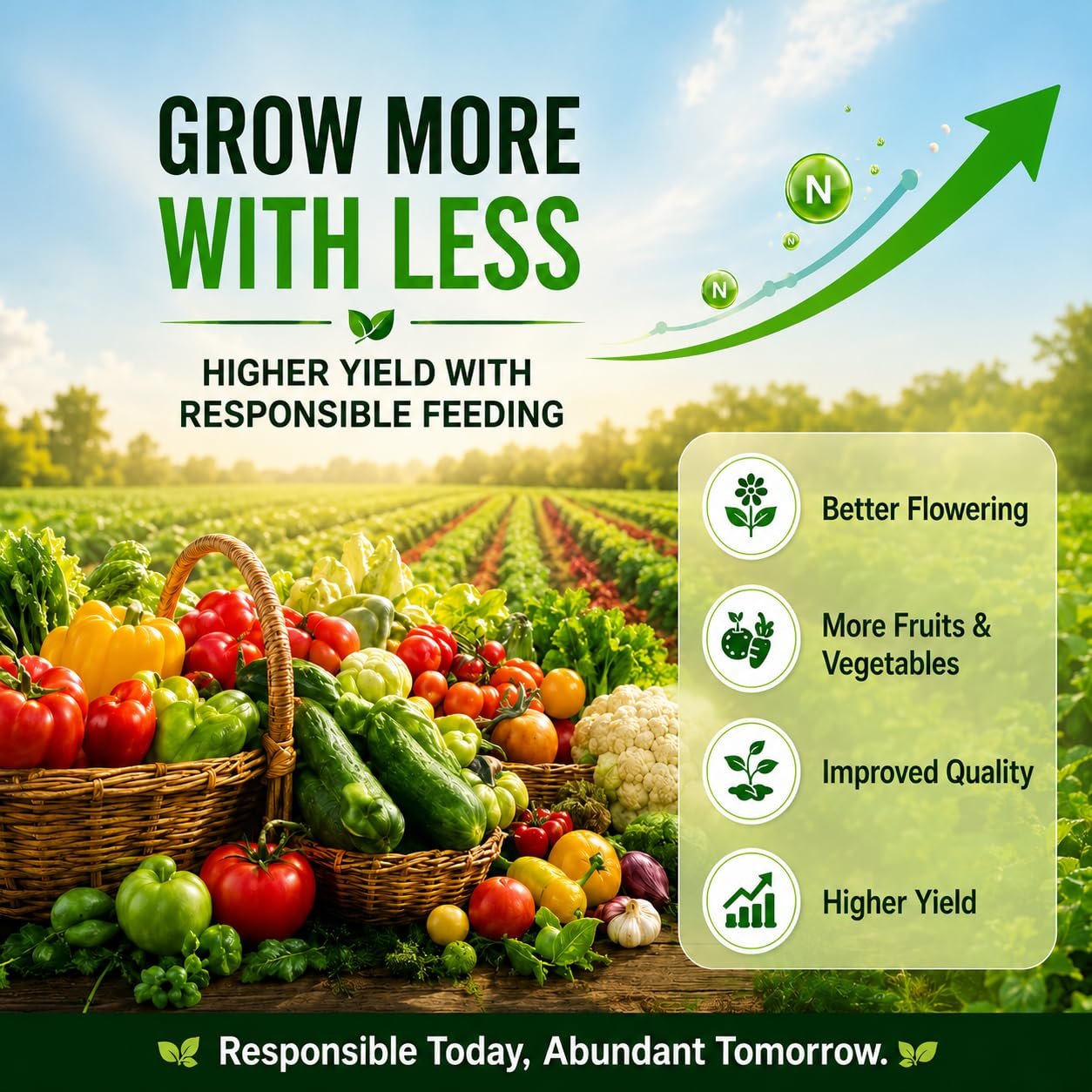 Urea Fertilizer for plants Water Soluble Neem Coated Soil for Vegetables, Flowers, Fruits Plants, Maximum Production, Ideal for Home, Terrace, and Outdoor Gardens 900 G - Image 6