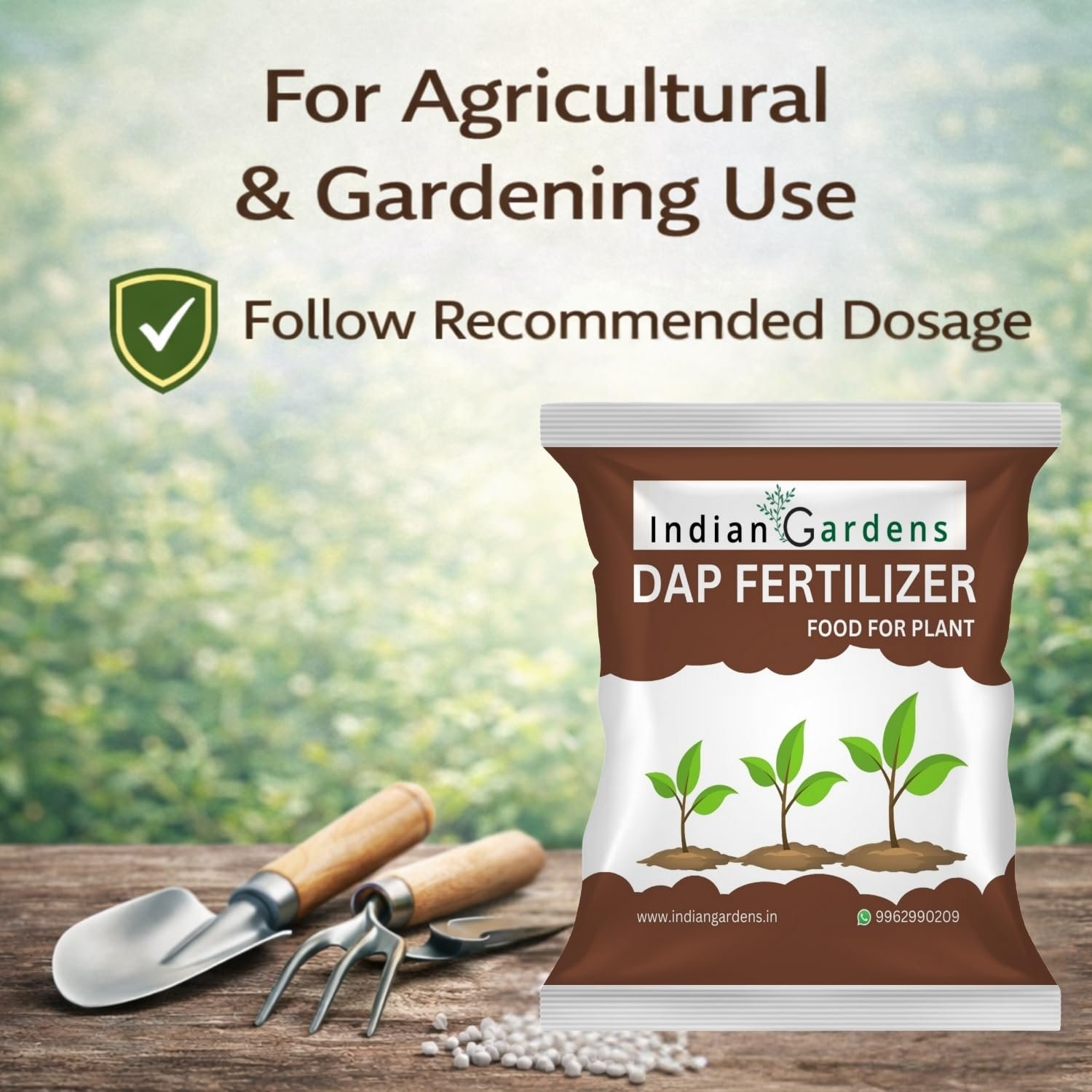 Indian Gardens - Bio DAP Fertilizer (4500 Grams) for All Purpose Home Plants & Gardening Purpose 100% Water Soluble Fertilizer - - Image 6