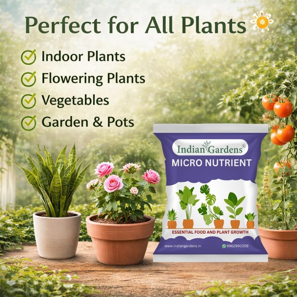 Indian Gardens - Micro Nutrient Fertilizer | Soil Applicant | Premium Essential Plant Food | Home Gardens for All Plants - 400 Grams - Image 5