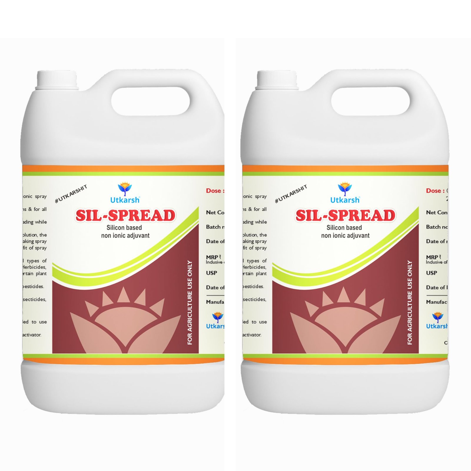 SIL-Spread | Silicon Based Non Ionic Adjuvant, Sticker, Activator, Spreader | Set of 2 of 5 Litre; 10 Litre