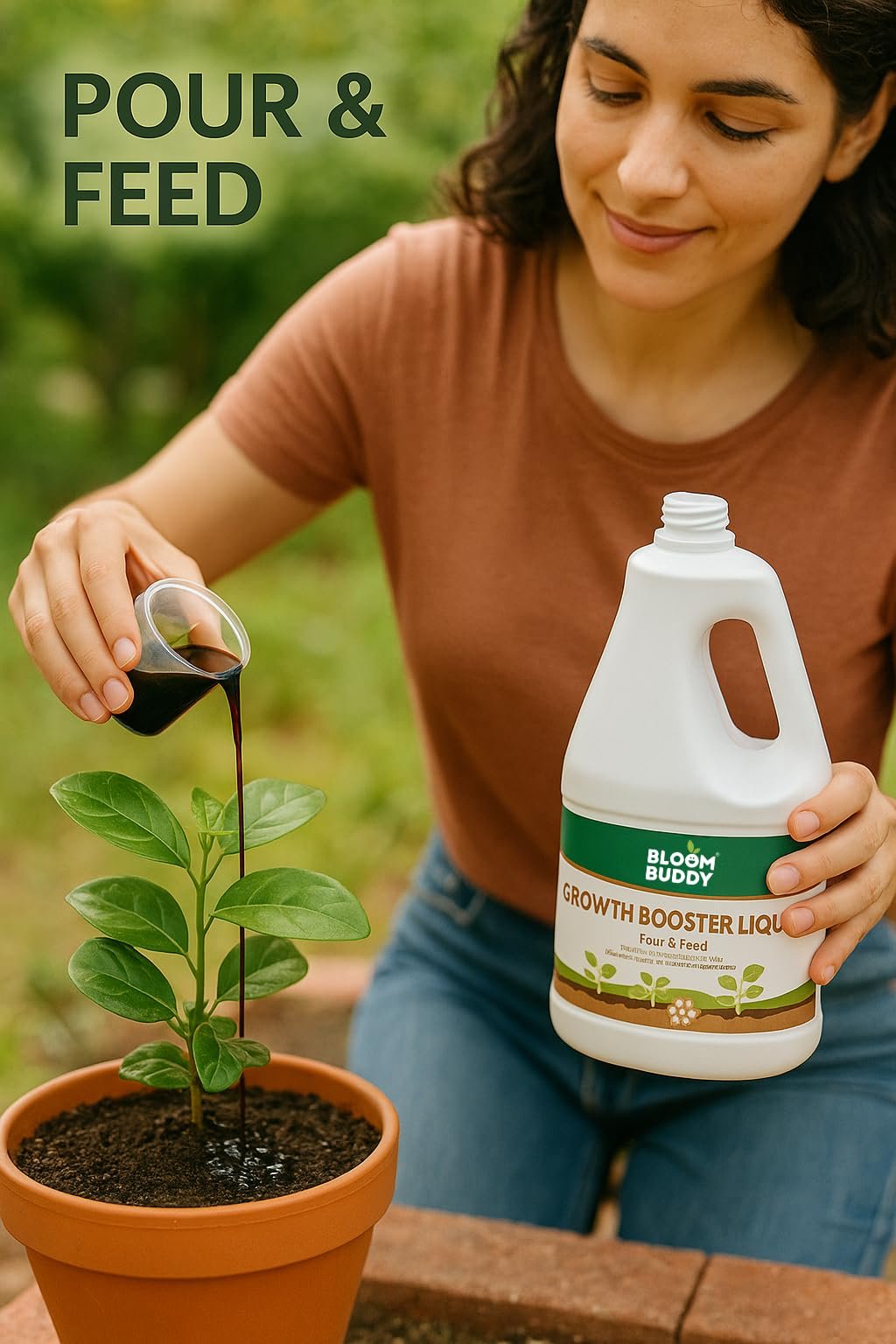 Bloom Buddy Growth Booster Liquid – Pour & Feed™ | 1L Nutrient-Rich Plant Tonic for Faster Growth, Strong Roots & Vibrant Greenery | For All Indoor & Outdoor Plants - Image 3