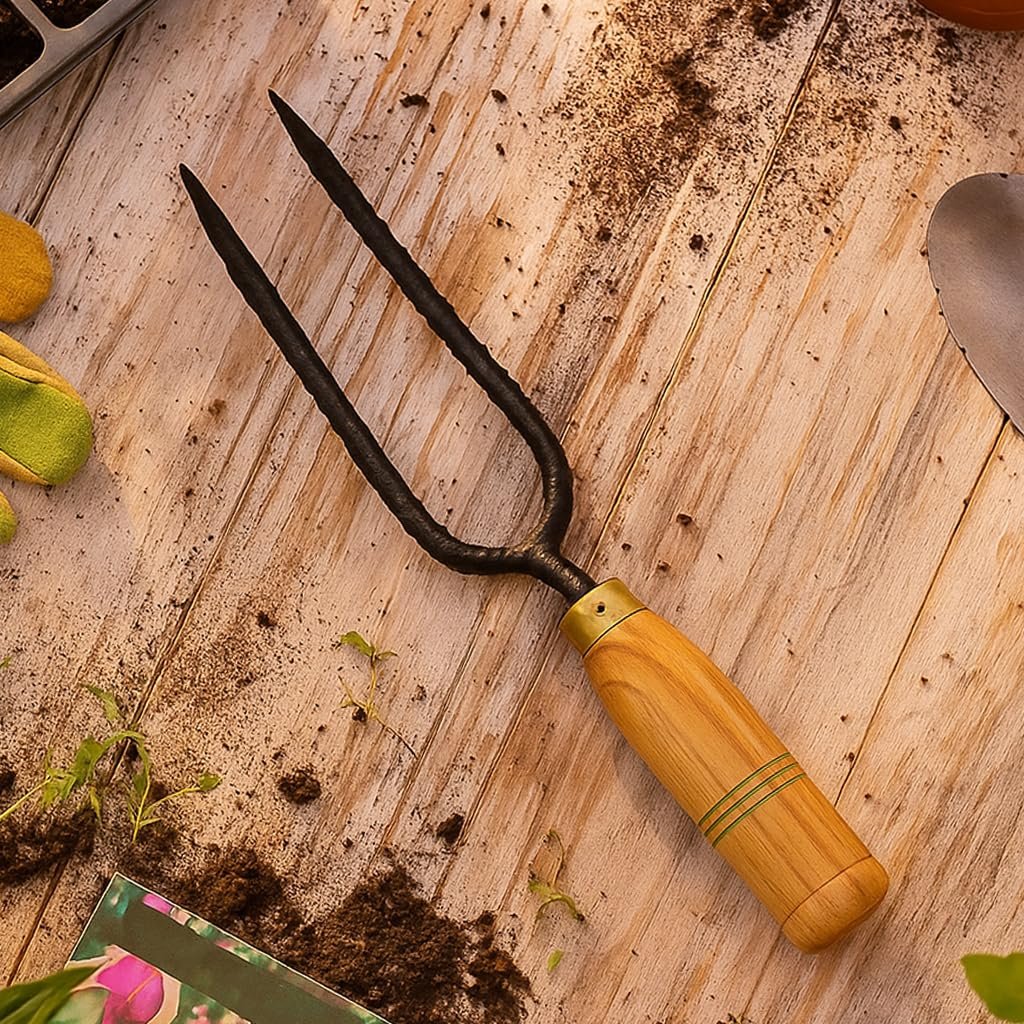 Double Prong Weeder for Indoor and Outdoor Gardening