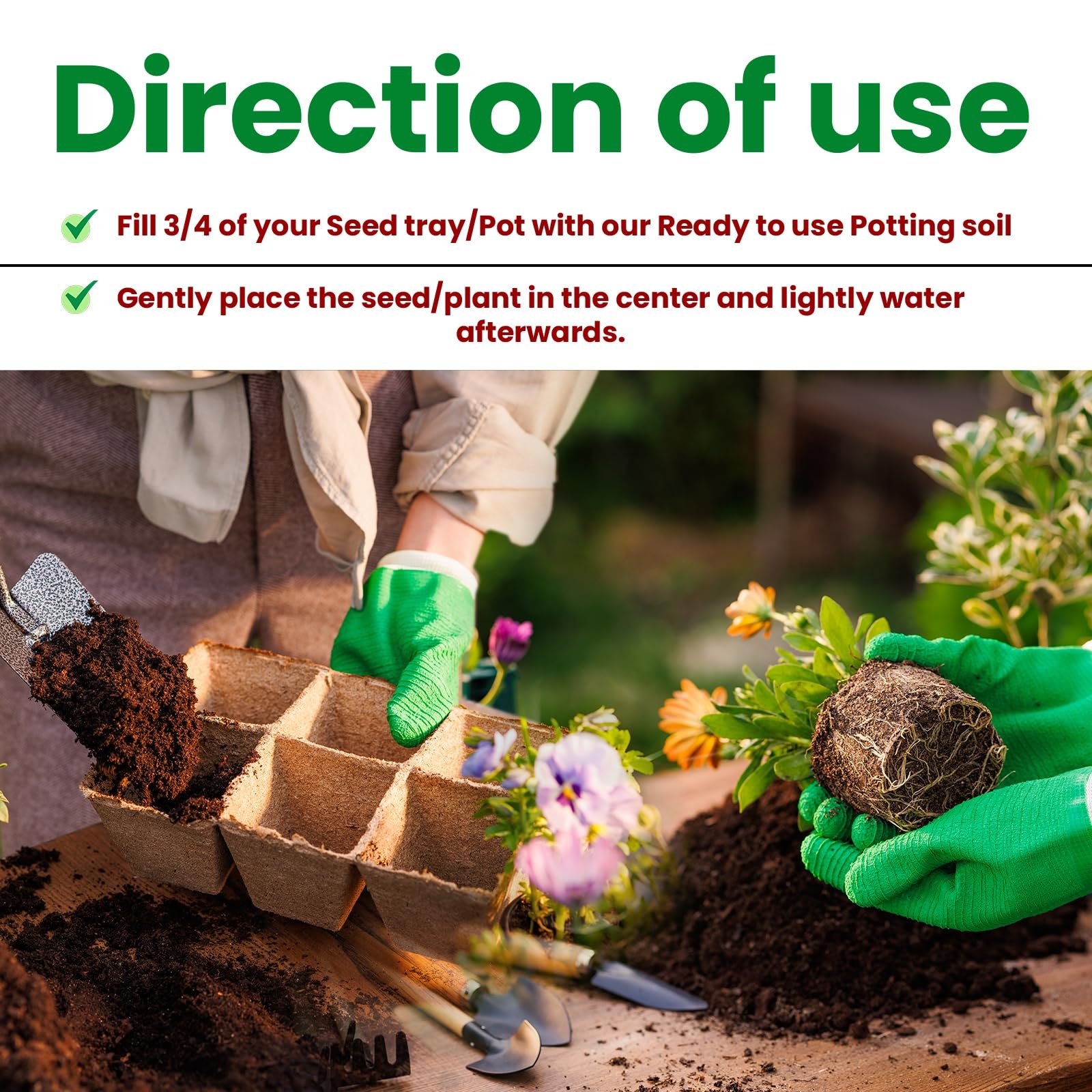 Garden Genie Potting Soil Mix 5KG | Ready to Use Soil Mix for Plants | Organic Potting Mix for Home Garden | Ideal for Potted Plants, Balcony, Terrace & Indoor Gardening - Image 8