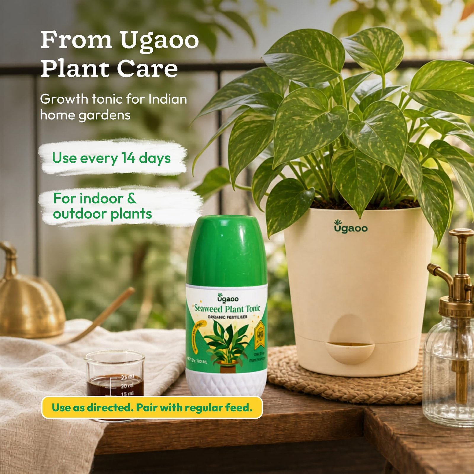 UGAOO Liquid Seaweed Fertilizer Concentrate for Plant - Growth Booster & Plants Tonic (250 ml) - Image 7